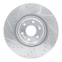 R1 21-25 Cadillac Escalade Front Right Drilled & Slotted Silver Brake Rotor