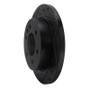 R1 19-25 Freightliner SprintER 1500 Rear Left Drilled & Slotted Black Brake Rotor