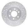 R1 06-06 Buick TERRAZA Rear Right Drilled & Slotted Silver Brake Rotor