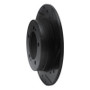 R1 90-94 Eagle TALON Rear Right Drilled & Slotted Black Brake Rotor