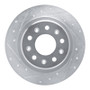 R1 16-25 Buick LaCrosse Rear Left Drilled & Slotted Silver Brake Rotor