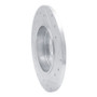 R1 16-25 Buick LaCrosse Rear Left Drilled & Slotted Silver Brake Rotor