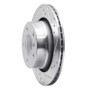 R1 03-08 BMW Z4 Rear Right Drilled & Slotted Silver Brake Rotor