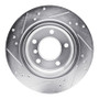 R1 03-08 BMW Z4 Rear Right Drilled & Slotted Silver Brake Rotor