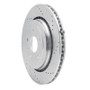R1 16-24 Cadillac ATS Rear Right Drilled & Slotted Silver Brake Rotor