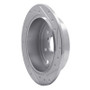 R1 15-21 Subaru WRX Rear Left Drilled & Slotted Silver Brake Rotor