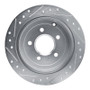 R1 01-07 Buick Rendezvous Rear Right Drilled & Slotted Silver Brake Rotor