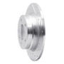 R1 91-99 BMW 323I Rear Right Drilled & Slotted Silver Brake Rotor