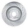 R1 19-22 Hyundai Veloster N Front Left Drilled & Slotted Silver Brake Rotor