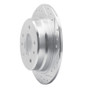 R1 82-89 BMW 528E Rear Right Drilled & Slotted Silver Brake Rotor