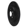 R1 17-25 Acura RDX Rear Right Drilled & Slotted Black Brake Rotor