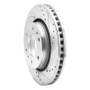 R1 06-09 Buick Rainier Front Right Drilled & Slotted Silver Brake Rotor