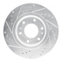 R1 06-09 Buick Rainier Front Right Drilled & Slotted Silver Brake Rotor