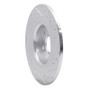R1 18-25 Volvo S60 Rear Left Drilled & Slotted Silver Brake Rotor