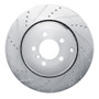 R1 10-12 Land Rover Range Rover Rear Left Drilled & Slotted Silver Brake Rotor