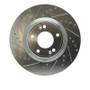 R1 09-11 Hyundai Genesis Sedan Front Left Drilled & Slotted Silver Brake Rotor