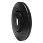 R1 03-11 Cadillac BLS (Mexico) Front Right Drilled & Slotted Black Brake Rotor
