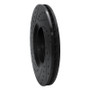 R1 03-11 Cadillac BLS (Mexico) Front Right Drilled & Slotted Black Brake Rotor
