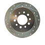 R1 07-08 Hyundai TIBURON Rear Left Drilled & Slotted Silver Brake Rotor