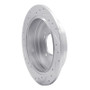 R1 06-09 Hyundai AZERA Rear Right Drilled & Slotted Silver Brake Rotor