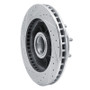 R1 92-02 Chevrolet C1500 Suburban Front Right Drilled & Slotted Silver Brake Rotor