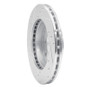 R1 85-89 Nissan STANZA Front Right Drilled & Slotted Silver Brake Rotor