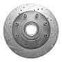 R1 92-02 Chevrolet Suburban 2500 Front Left Drilled & Slotted Silver Brake Rotor