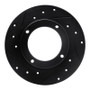 R1 73-79 Honda Civic Front Left Drilled & Slotted Black Brake Rotor