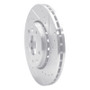 R1 20-25 Nissan SENTRA Front Right Drilled & Slotted Silver Brake Rotor