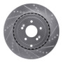 R1 18-25 Genesis G70 Rear Right Drilled & Slotted Silver Brake Rotor