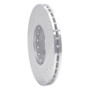 R1 20-25 Nissan Kicks Front Left Drilled & Slotted Silver Brake Rotor