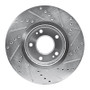R1 04-11 Hyundai AZERA Front Left Drilled & Slotted Silver Brake Rotor