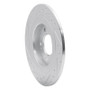 R1 17-23 Hyundai Kona EV Rear Right Drilled & Slotted Silver Brake Rotor