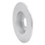 R1 19-25 Nissan Kicks Rear Left Drilled & Slotted Silver Brake Rotor