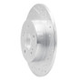 R1 84-88 Nissan 200SX Rear Right Drilled & Slotted Silver Brake Rotor