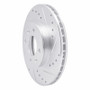 R1 06-12 Dodge Attitude (Mexico) Front Right Drilled & Slotted Silver Brake Rotor