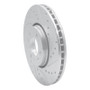 R1 03-11 Cadillac BLS (Mexico) Front Right Drilled & Slotted Silver Brake Rotor