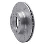 R1 97-04 Porsche Boxster Front Left Drilled & Slotted Silver Brake Rotor