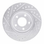 R1 01-07 Buick Rendezvous Front Right Drilled & Slotted Silver Brake Rotor