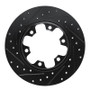 R1 15-25 Ford Transit-150 Rear Right Drilled & Slotted Black Brake Rotor