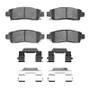 R1 02-19 Saturn Outlook Rear Euro Ceramic Brake Pads and Hardware Kit