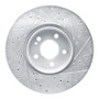 R1 19-26 Mercedes-Benz A220 Front Left Drilled & Slotted Silver Brake Rotor