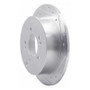 R1 01-16 Hyundai Santa Fe Rear Right Drilled & Slotted Silver Brake Rotor