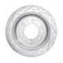 R1 78-82 Nissan 720 DATSUN Front Right Drilled & Slotted Silver Brake Rotor