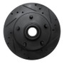 R1 94-99 Dodge Ramcharger (Mexico) Front Right Drilled & Slotted Black Brake Rotor