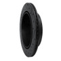 R1 07-12 Ford Edge Rear Left Drilled & Slotted Black Brake Rotor