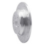 R1 09-20 Genesis G80 Rear Left Drilled & Slotted Silver Brake Rotor