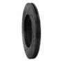 R1 01-05 Mazda Miata Front Right Drilled & Slotted Black Brake Rotor