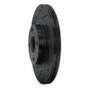R1 01-05 Mazda Miata Front Left Drilled & Slotted Black Brake Rotor