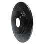 R1 06-06 Buick TERRAZA Rear Right Drilled & Slotted Black Brake Rotor